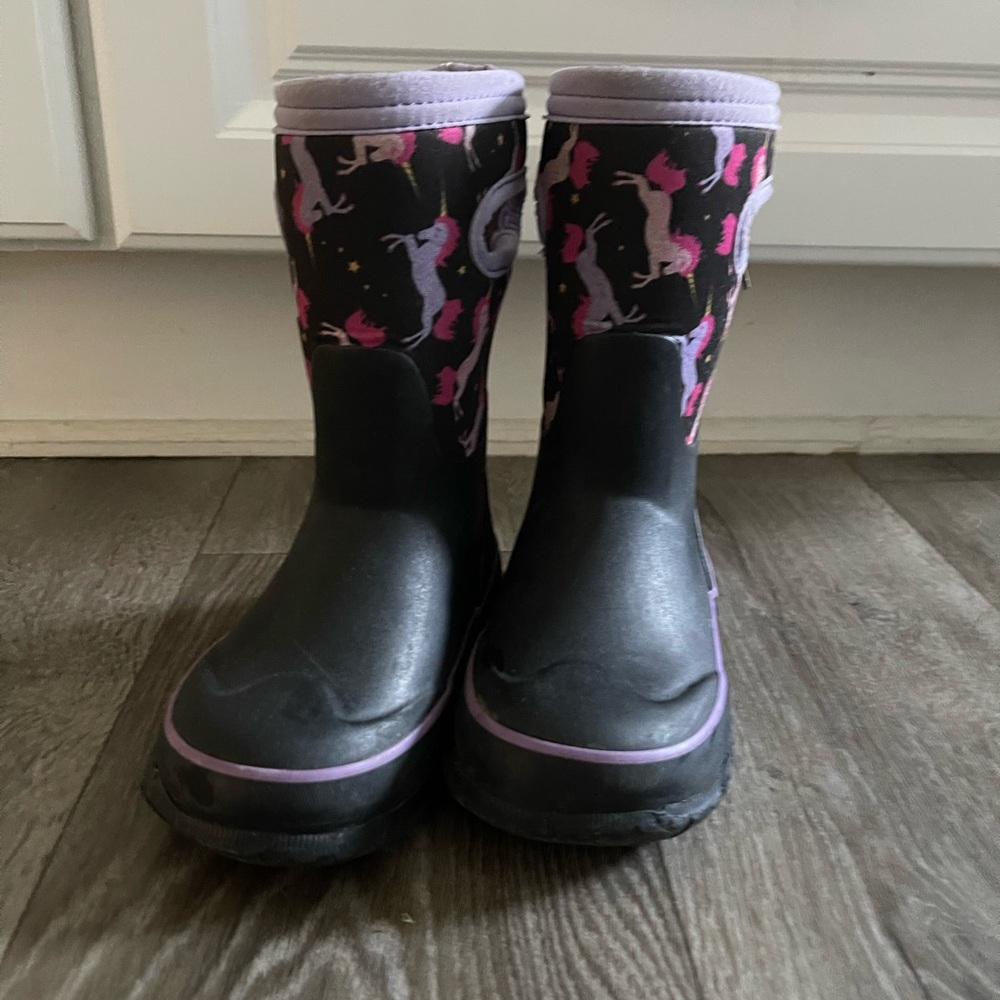 BOGS Boots, 10T, Unicorn Pattern
